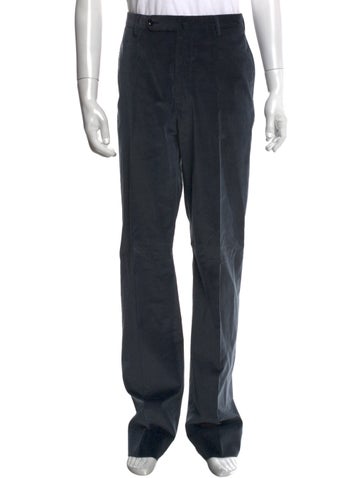 Pre-owned Incotex Corduroy Pants In Blue