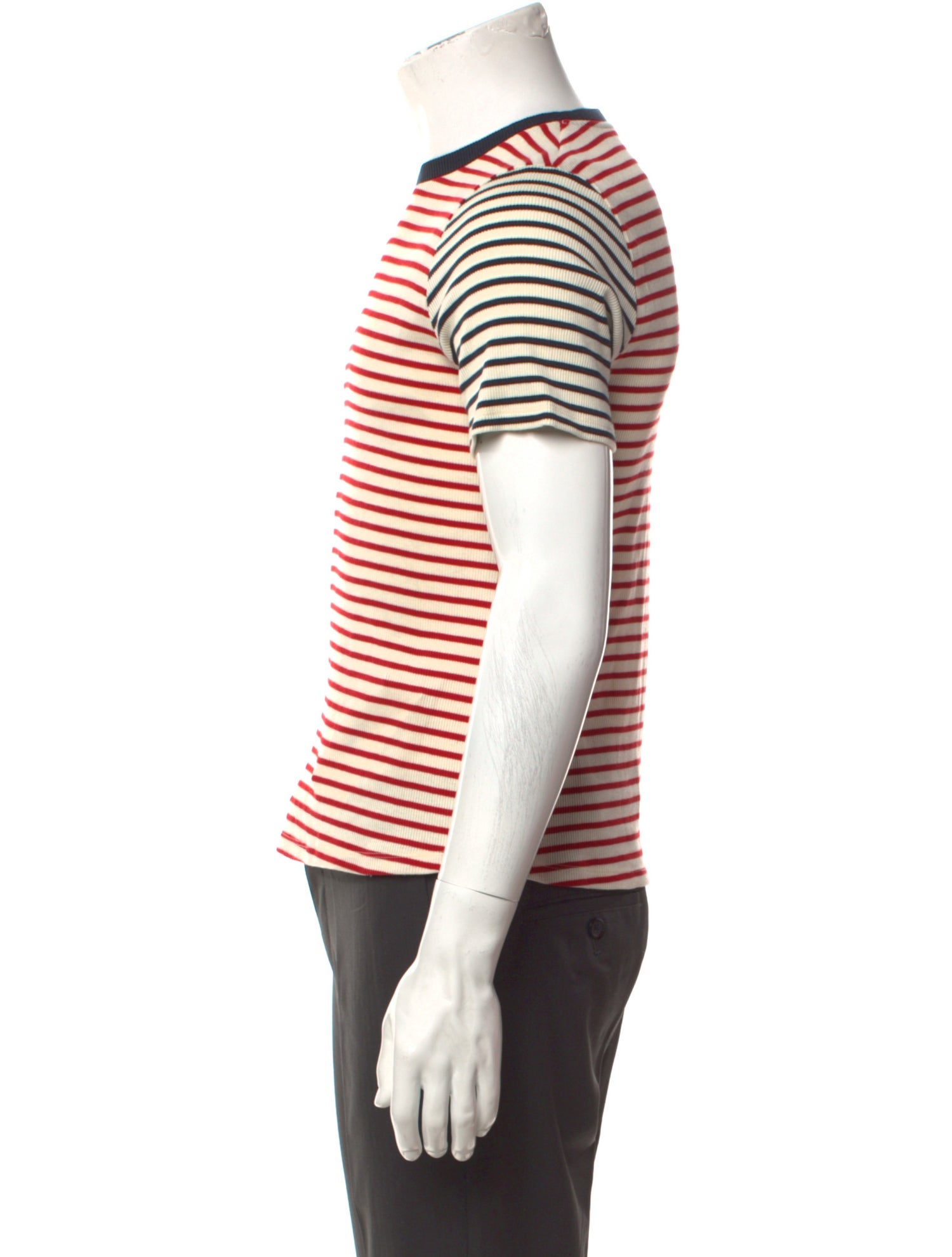 Ines de la Fressange Striped Crew Neck T-Shirt