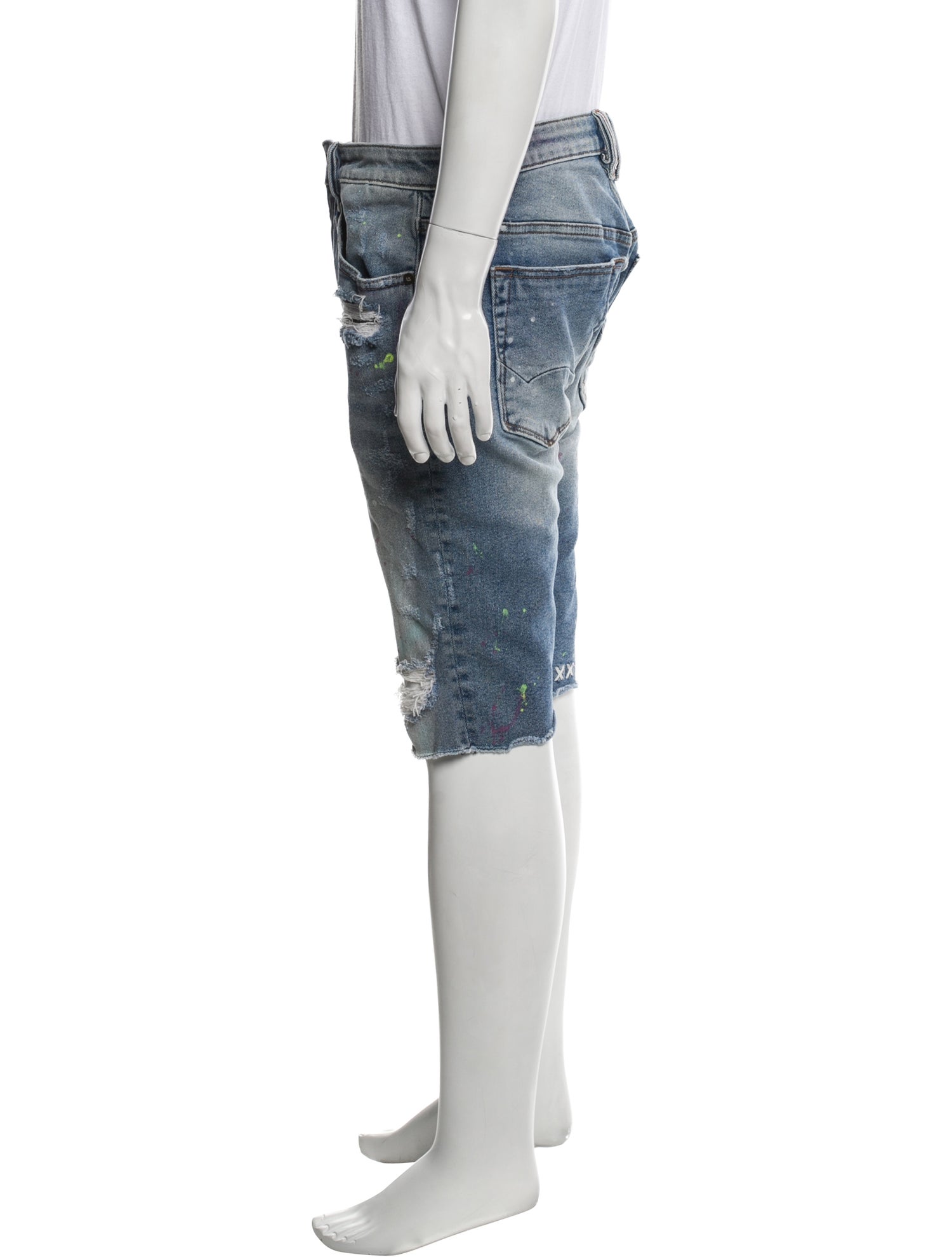 Cult of Individuality Tie-Dye Print Denim Shorts