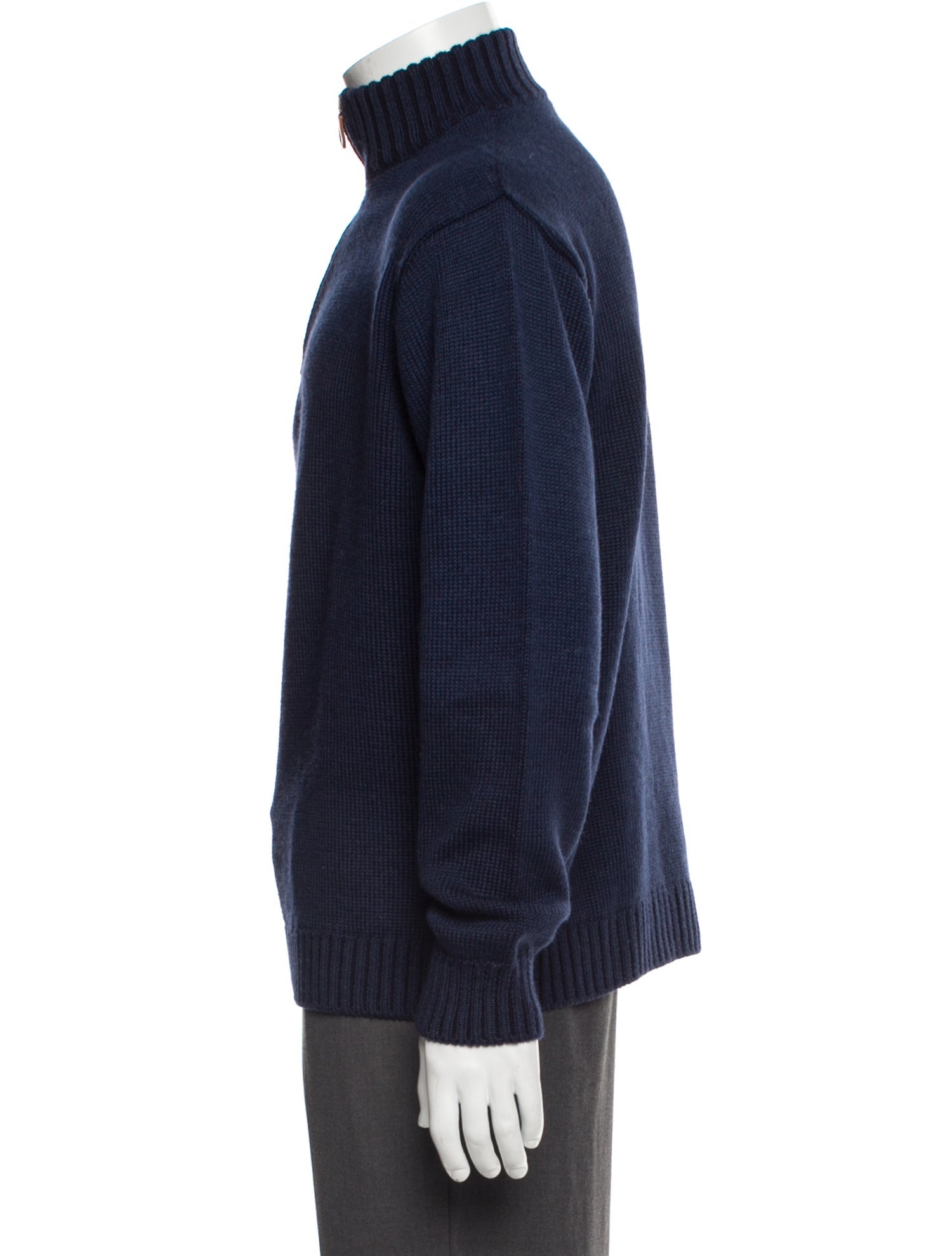 Inis Meáin Merino Wool Turtleneck Polo Sweater