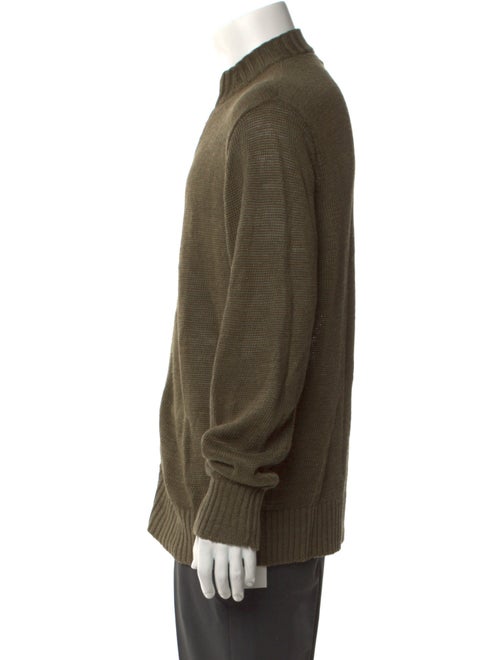Inis Meáin Linen Mock Neck Cardigan