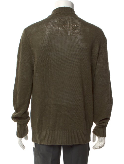 Inis Meáin Linen Mock Neck Cardigan