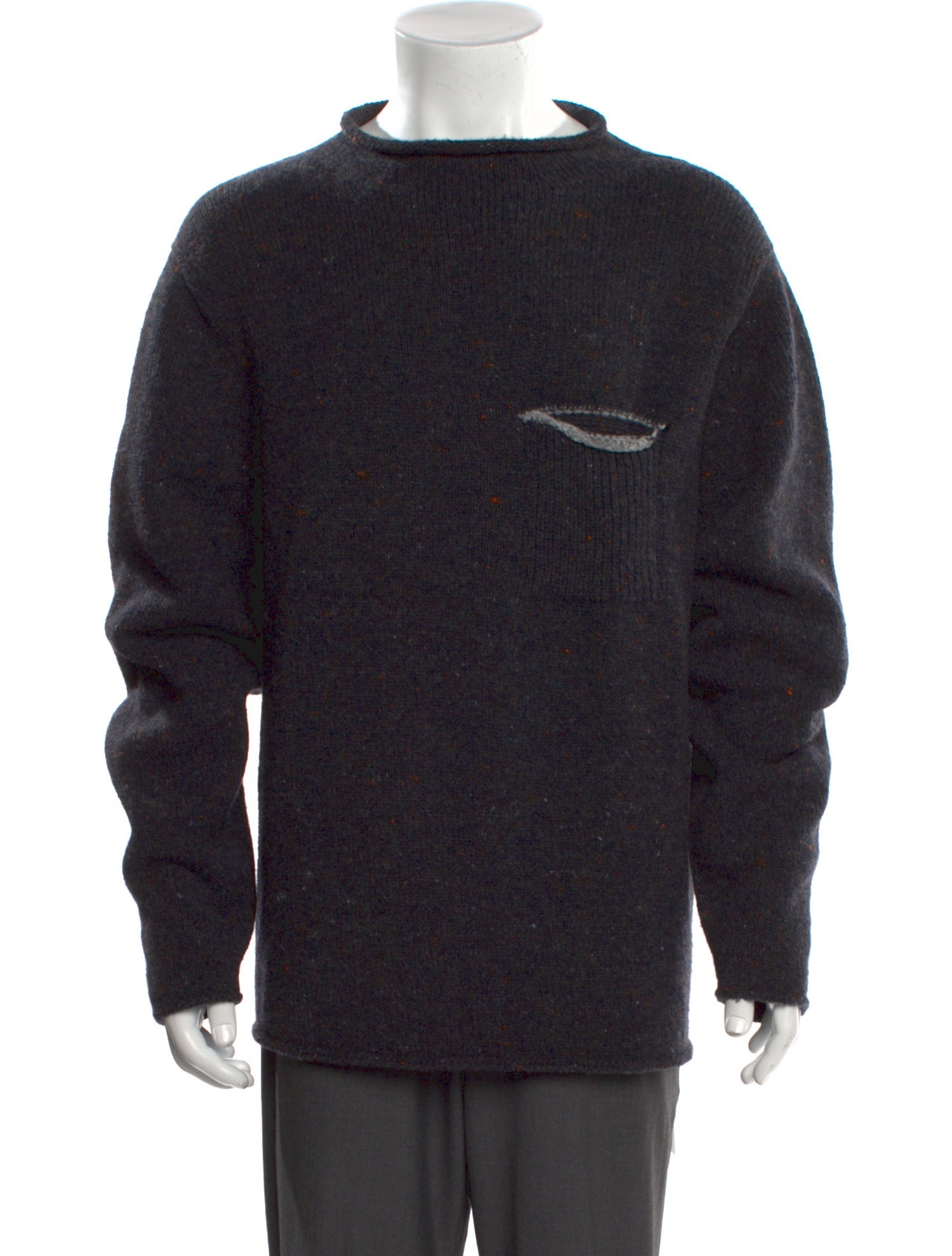 Inis Meáin Merino Wool Graphic Print Pullover