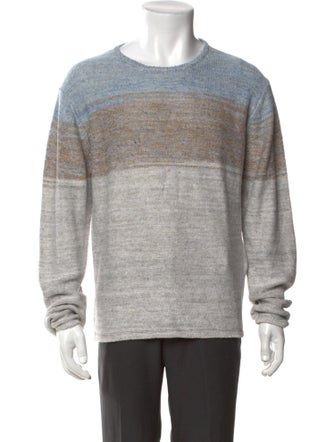 Inis Meáin Linen Colorblock Pattern Pullover