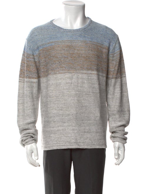 Inis Meáin Linen Colorblock Pattern Pullover