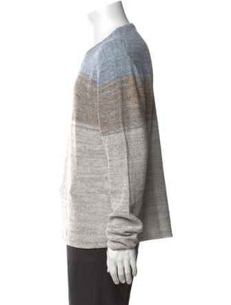 Inis Meáin Linen Colorblock Pattern Pullover