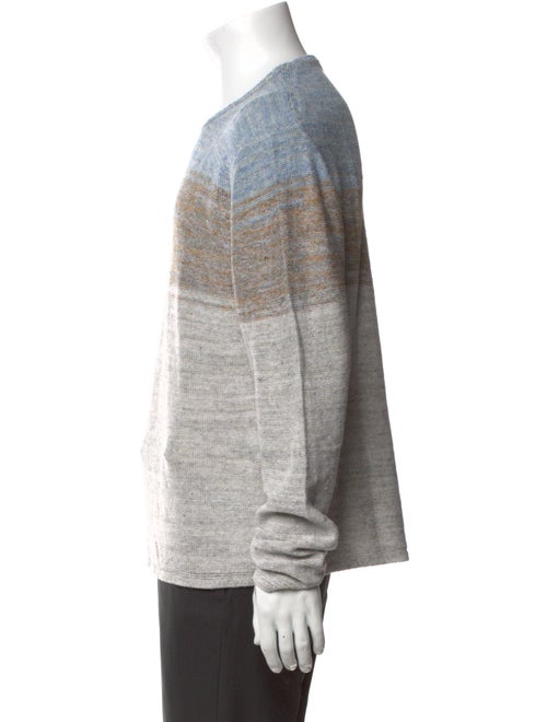 Inis Meáin Linen Colorblock Pattern Pullover