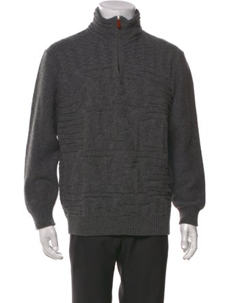 Inis Meáin Merino Wool Mock Neck Cardigan