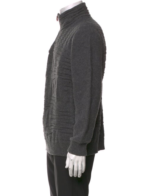 Inis Meáin Merino Wool Mock Neck Cardigan