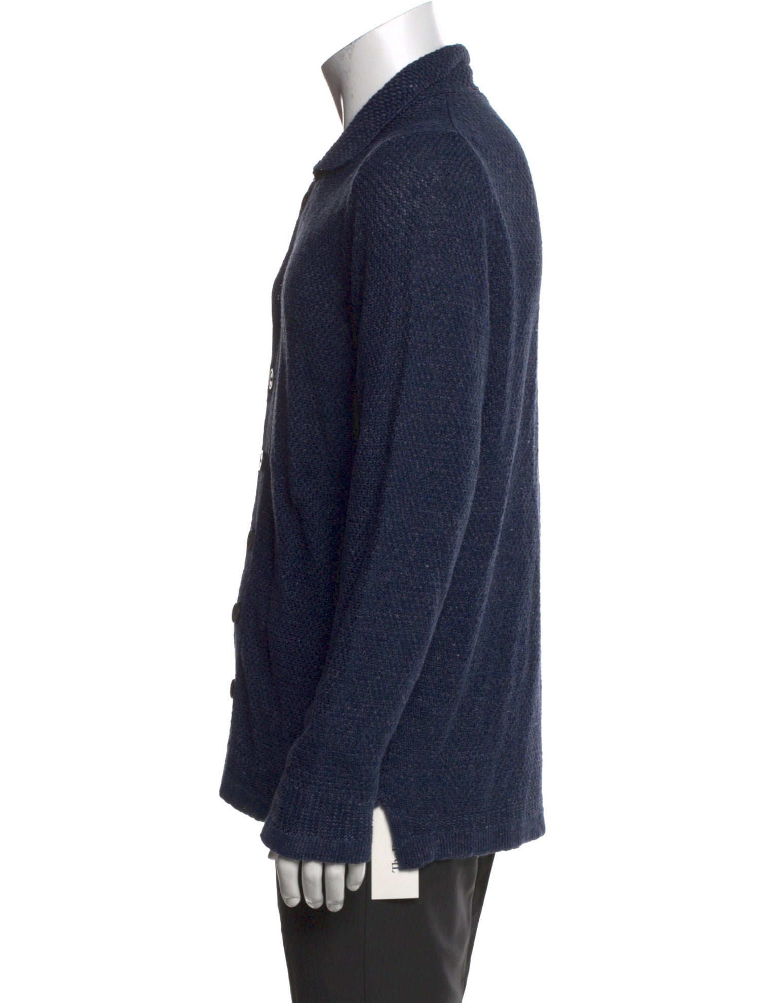 Inis Meáin Linen Mock Neck Cardigan