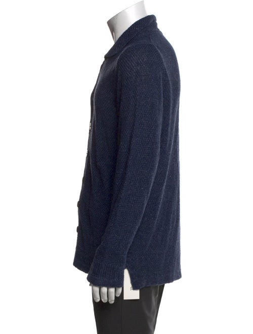Inis Meáin Linen Mock Neck Cardigan