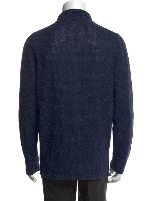 Inis Meáin Linen Mock Neck Cardigan