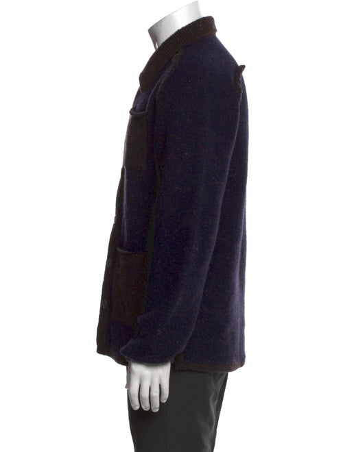 Inis Meáin Merino Wool Printed Cardigan