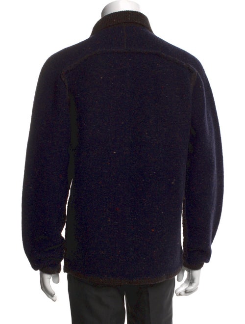 Inis Meáin Merino Wool Printed Cardigan