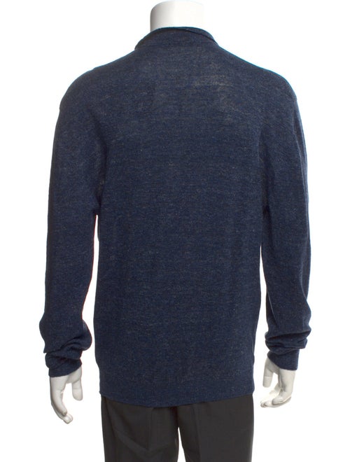 Inis Meáin Collar Long Sleeve Polo Sweater