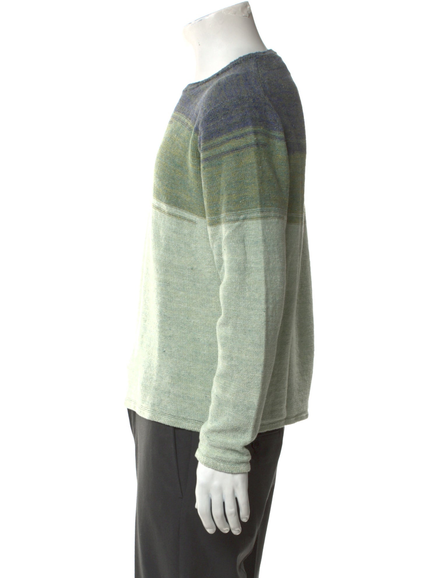 Inis Meáin Linen Colorblock Pattern Pullover