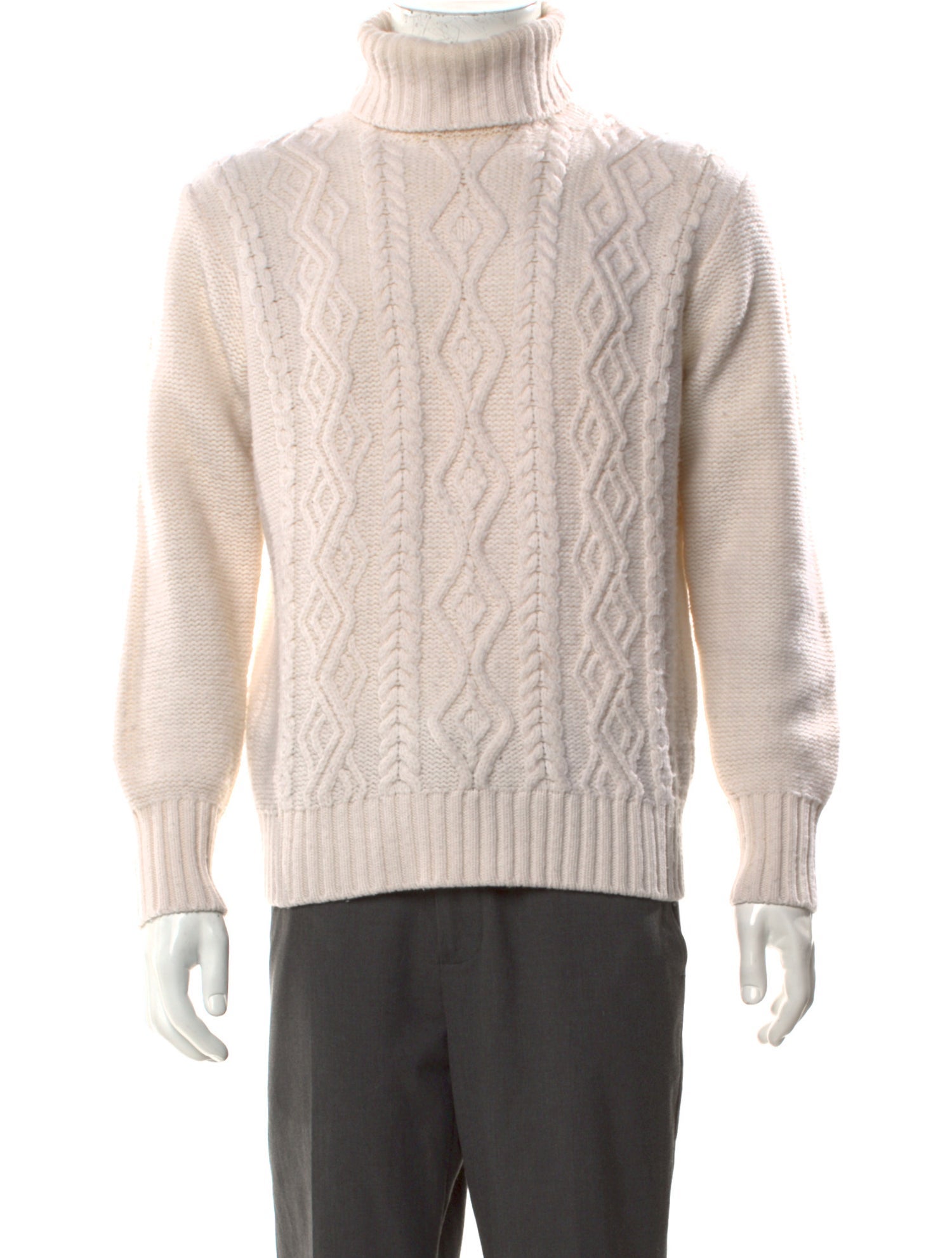 Inis Meáin Patterned Turtleneck Pullover