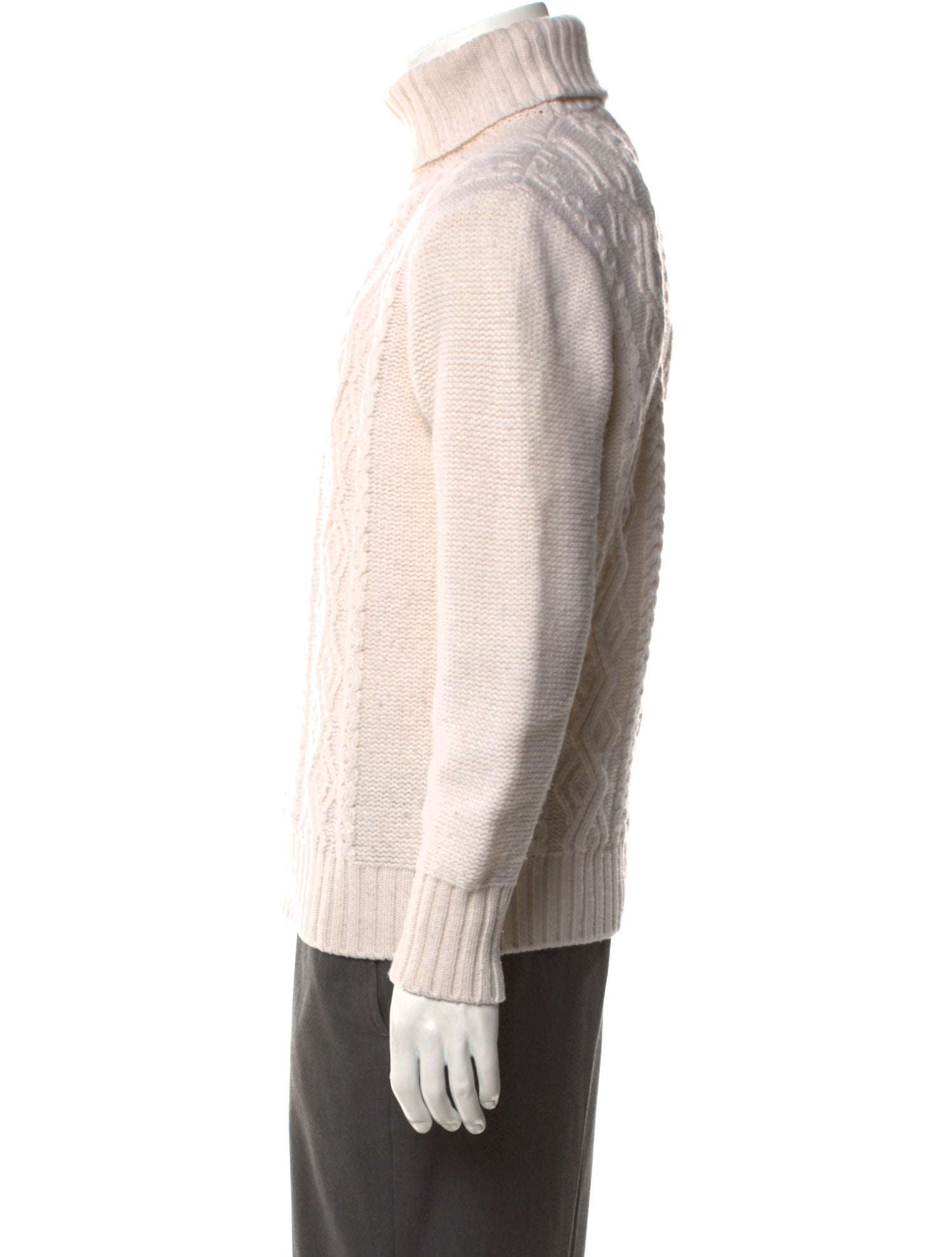 Inis Meáin Patterned Turtleneck Pullover