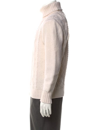 Inis Meáin Patterned Turtleneck Pullover