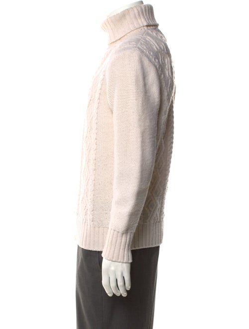 Inis Meáin Patterned Turtleneck Pullover