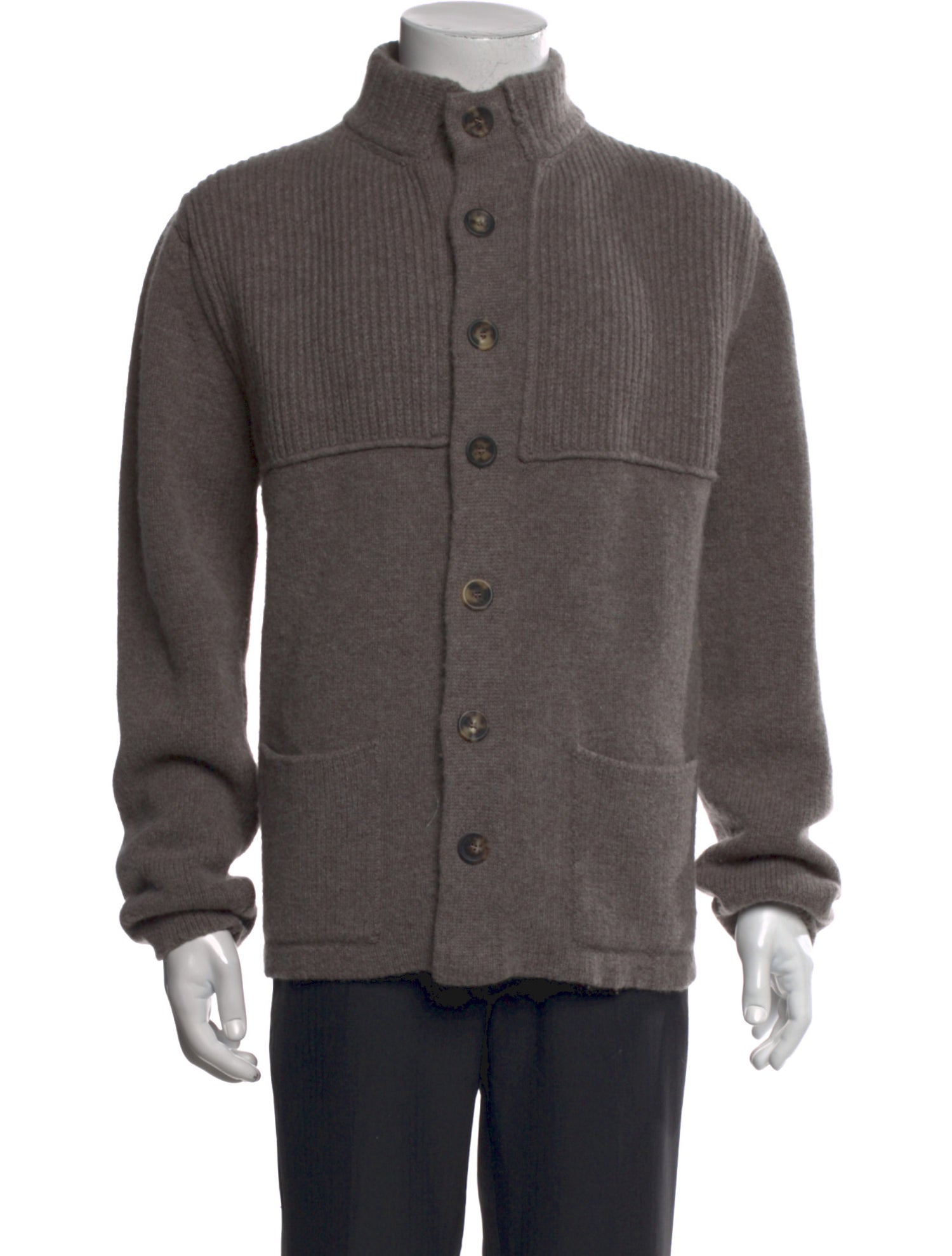 Inis Meáin Merino Wool Turtleneck Cardigan