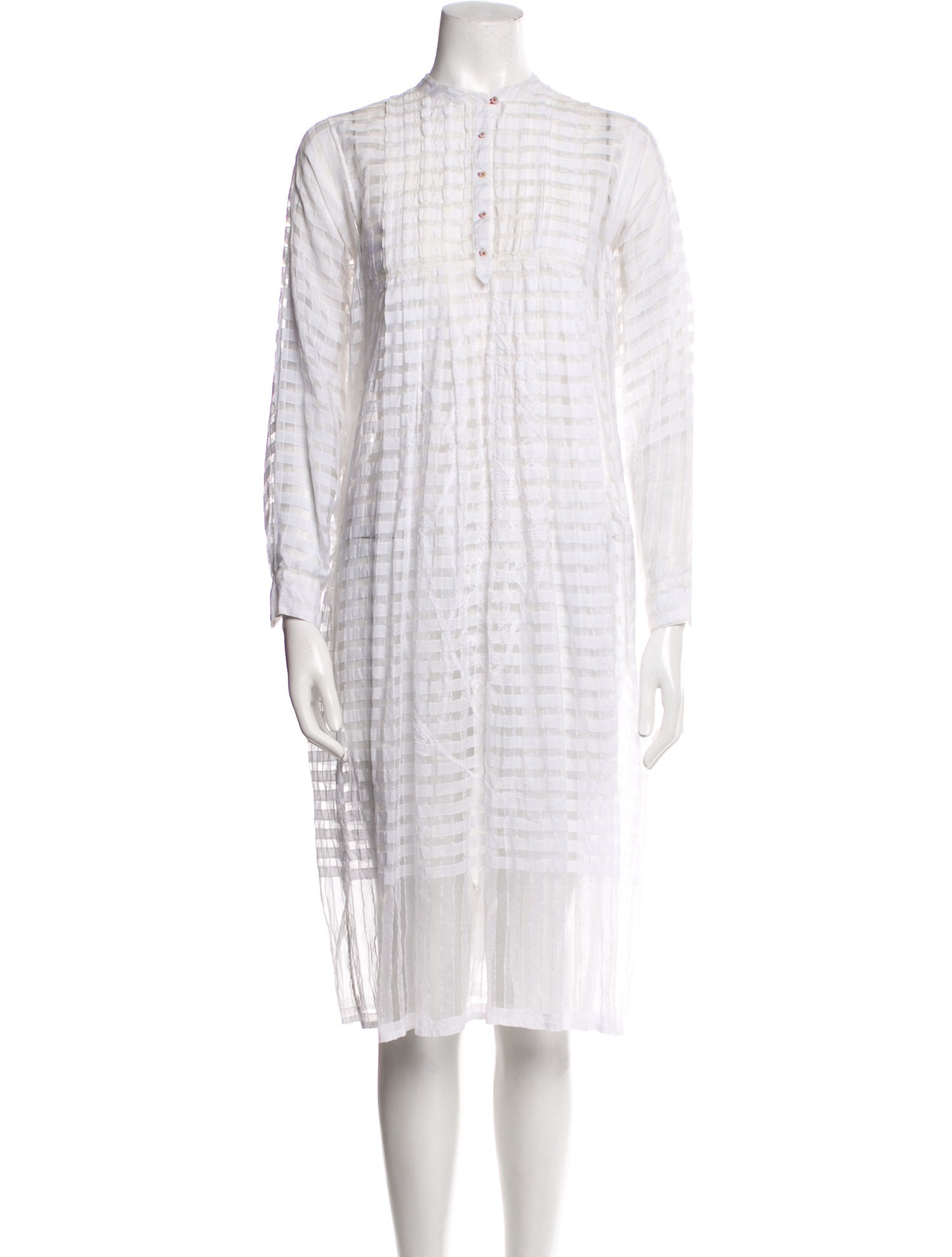 Injiri Striped Midi Length Dress