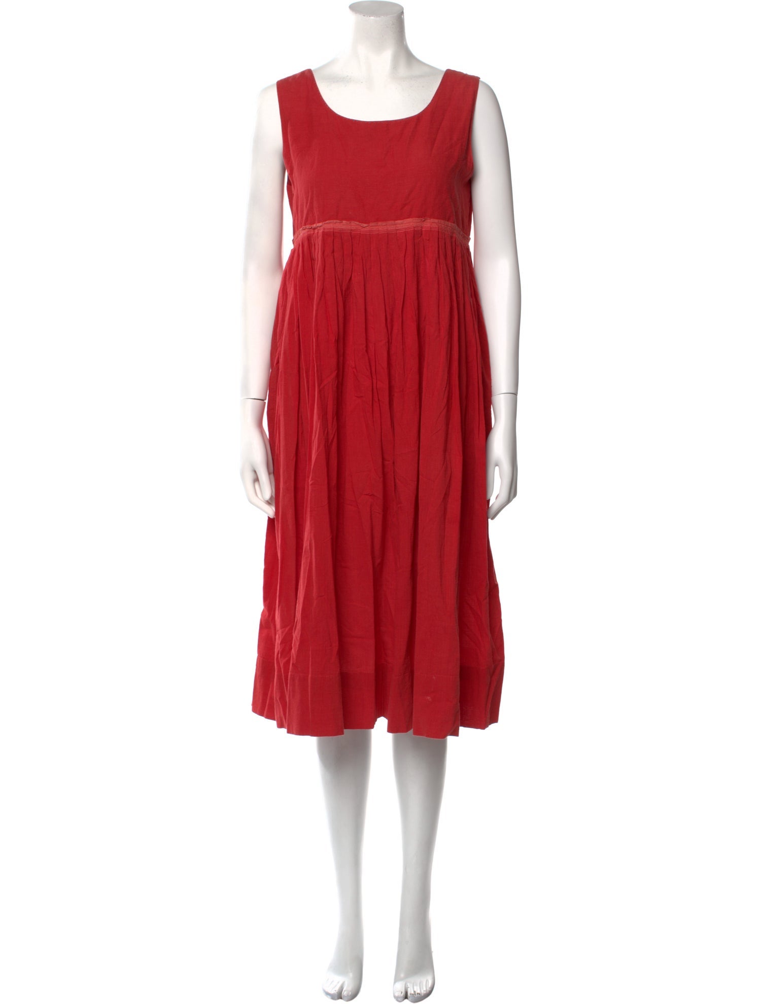 Injiri Scoop Neck Midi Length Dress