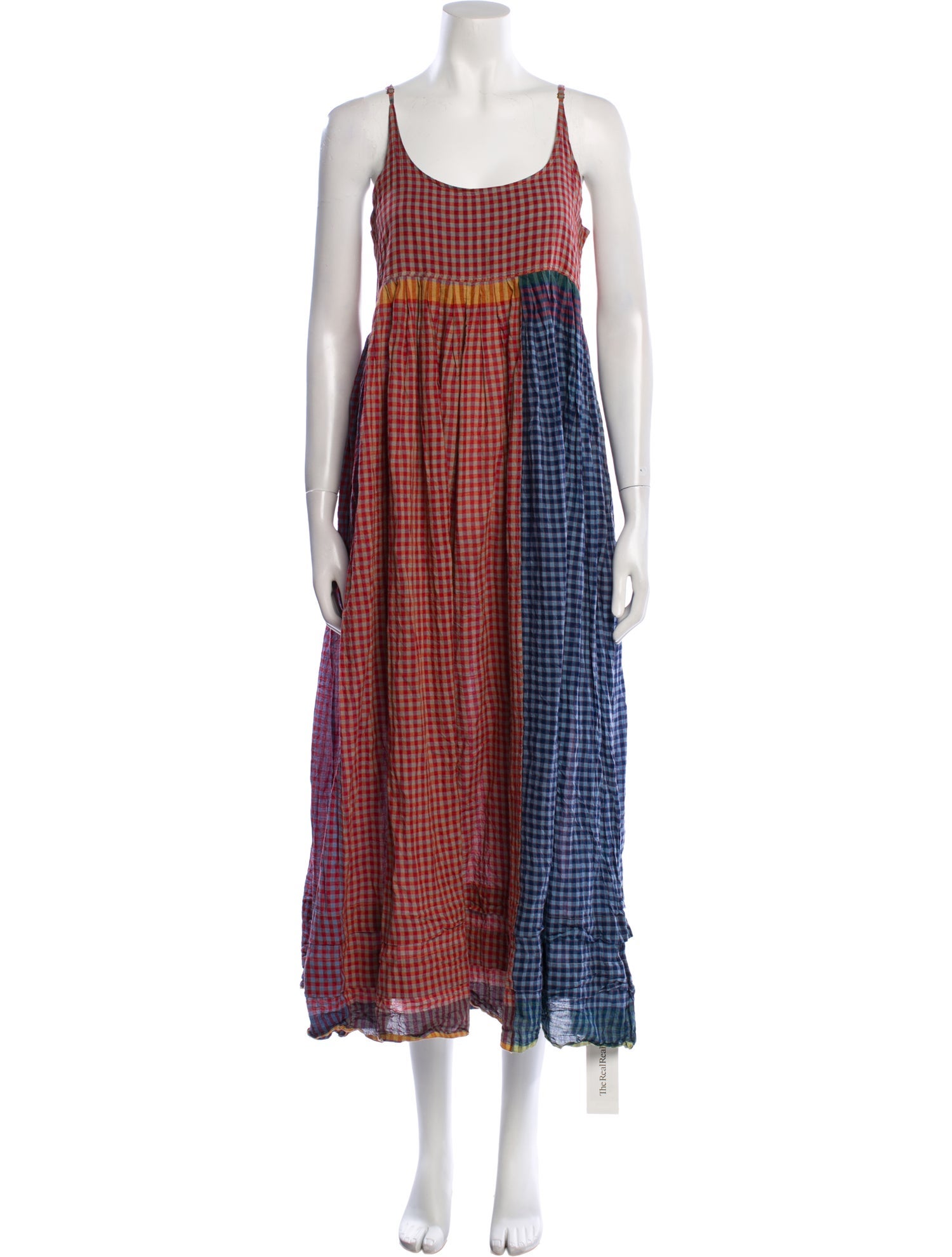 Injiri Plaid Print Long Dress