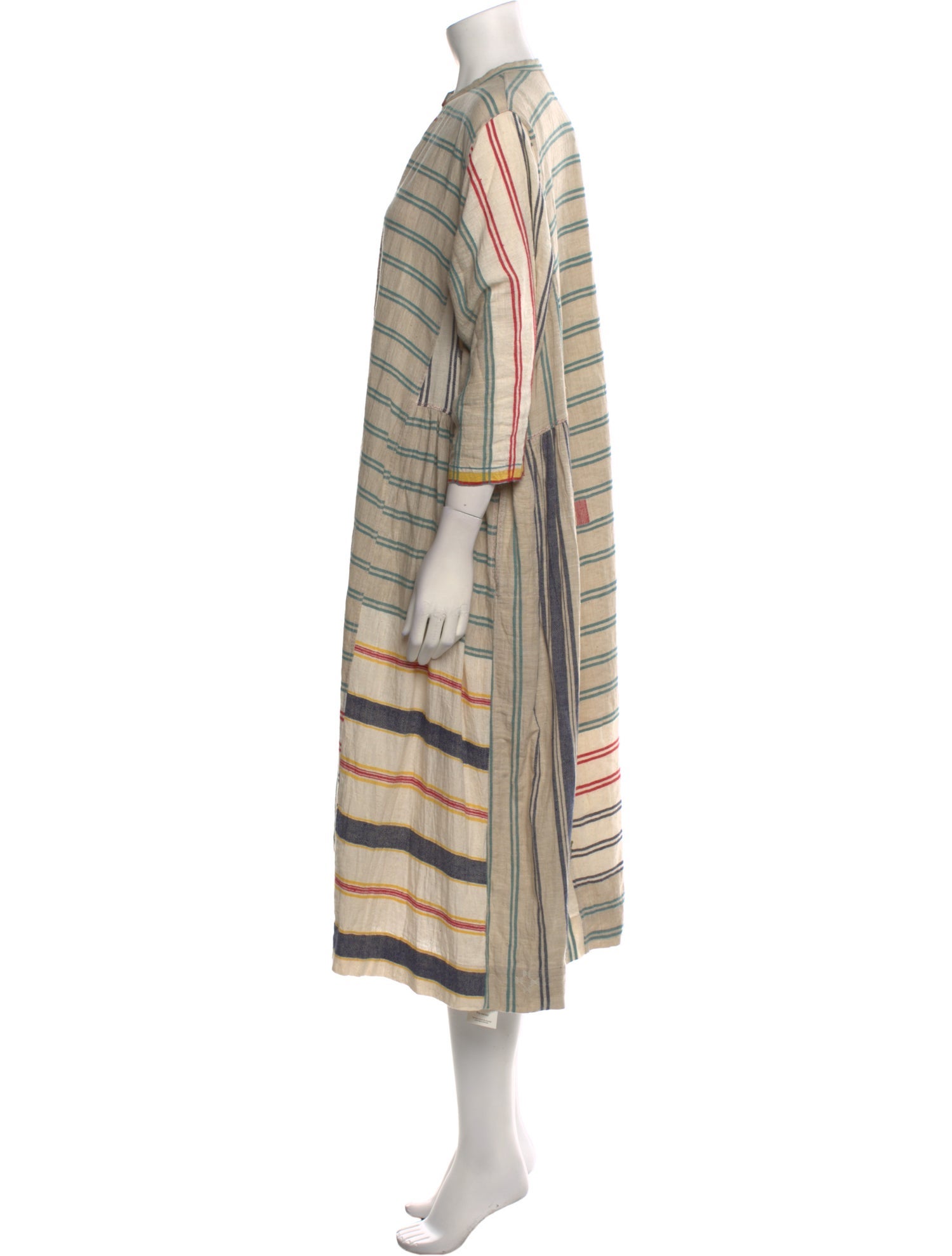 Injiri Striped Midi Length Dress