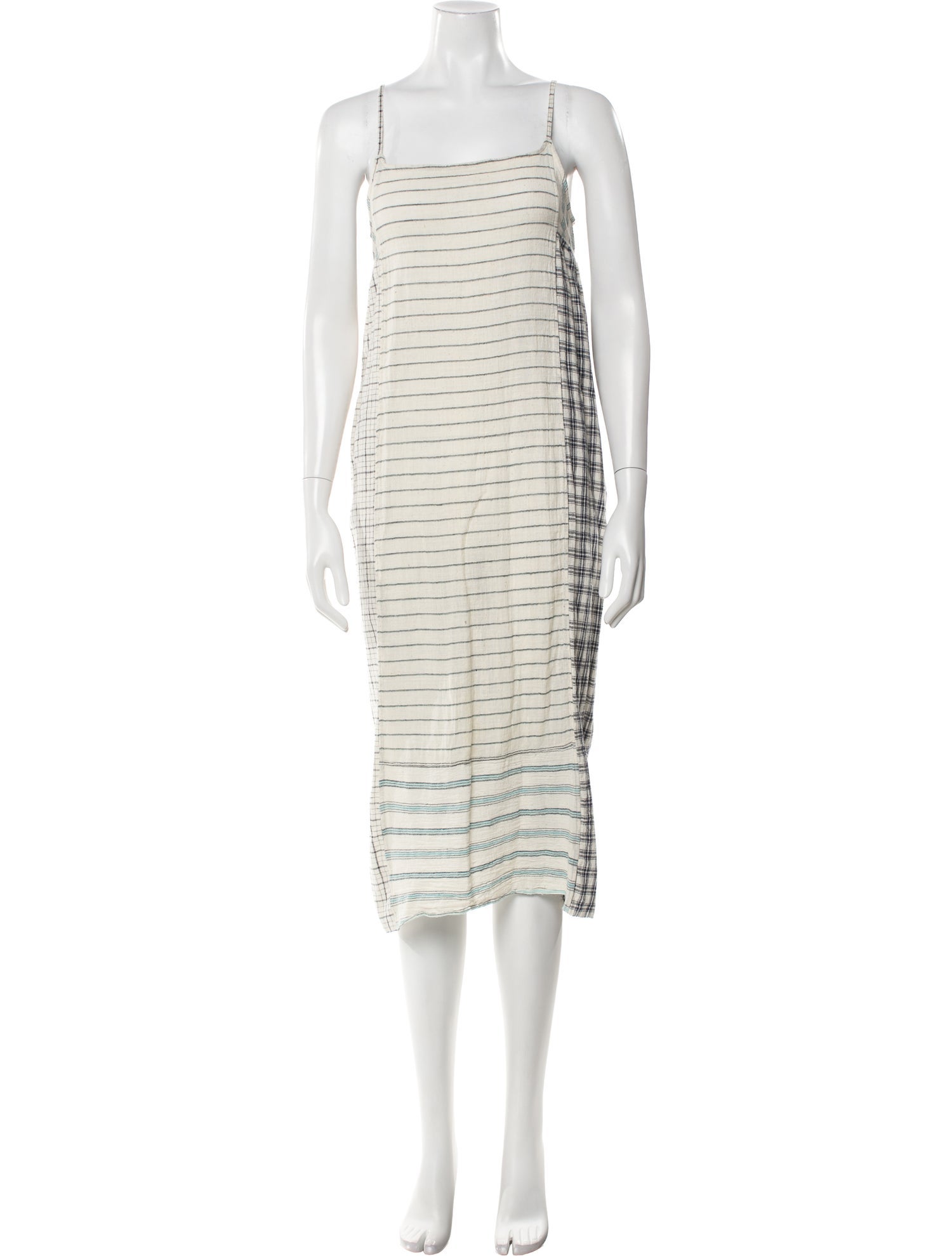 Injiri Striped Knee-Length Dress