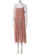 Injiri Plaid Print Long Dress