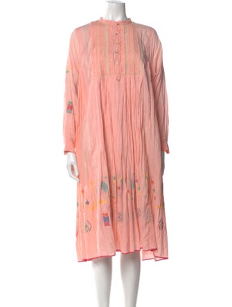 Injiri Striped Midi Length Dress