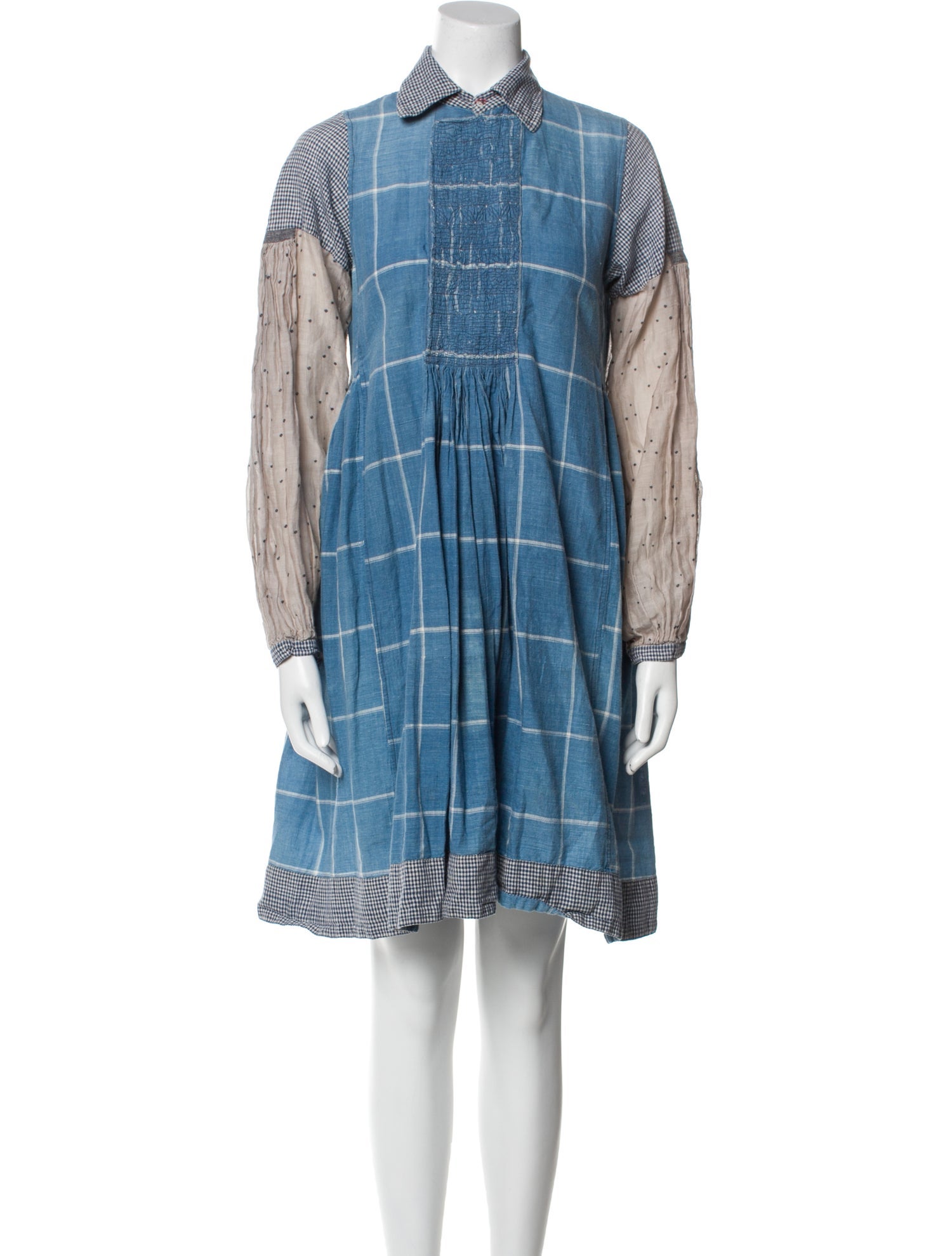 Injiri Plaid Print Mini Dress