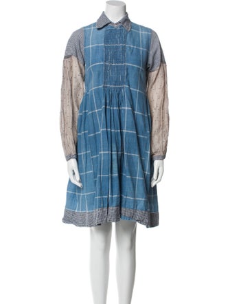 Injiri Plaid Print Mini Dress