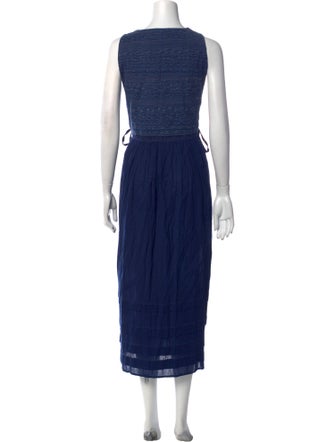 Injiri Crew Neck Midi Length Dress