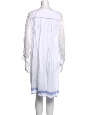 Injiri Bateau Neckline Knee-Length Dress