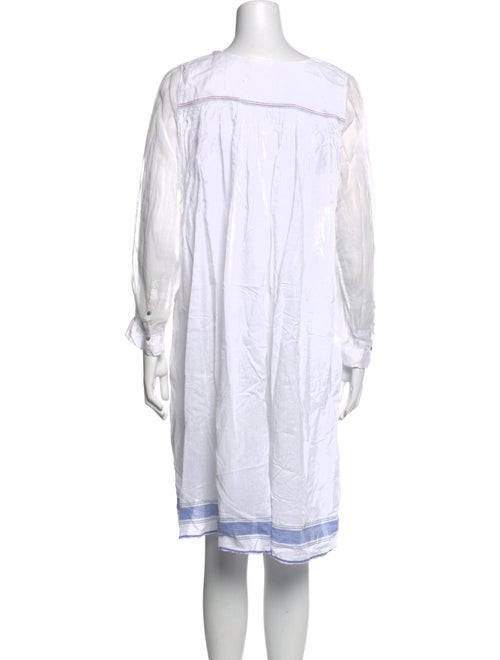 Injiri Bateau Neckline Knee-Length Dress