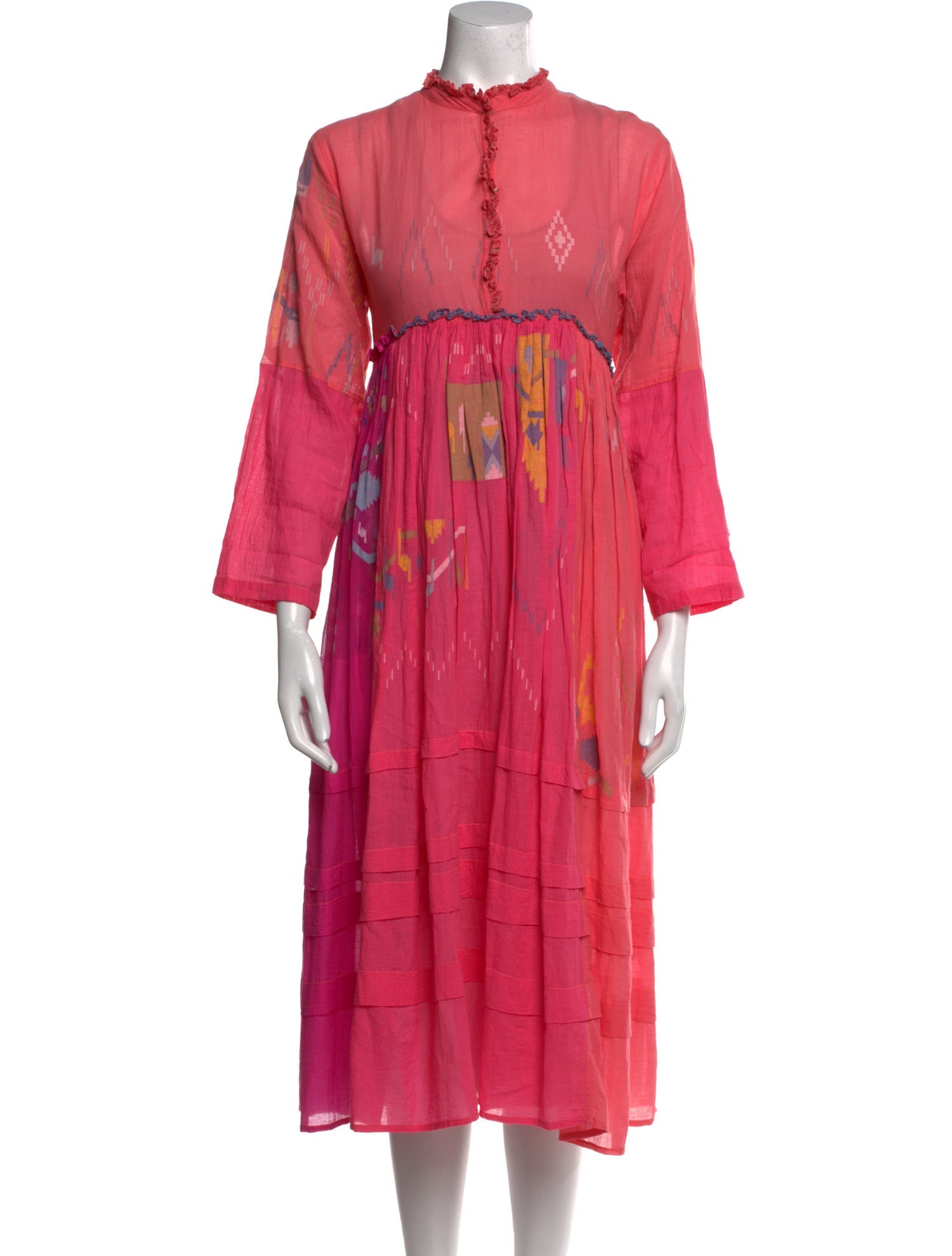 Injiri Printed Midi Length Dress