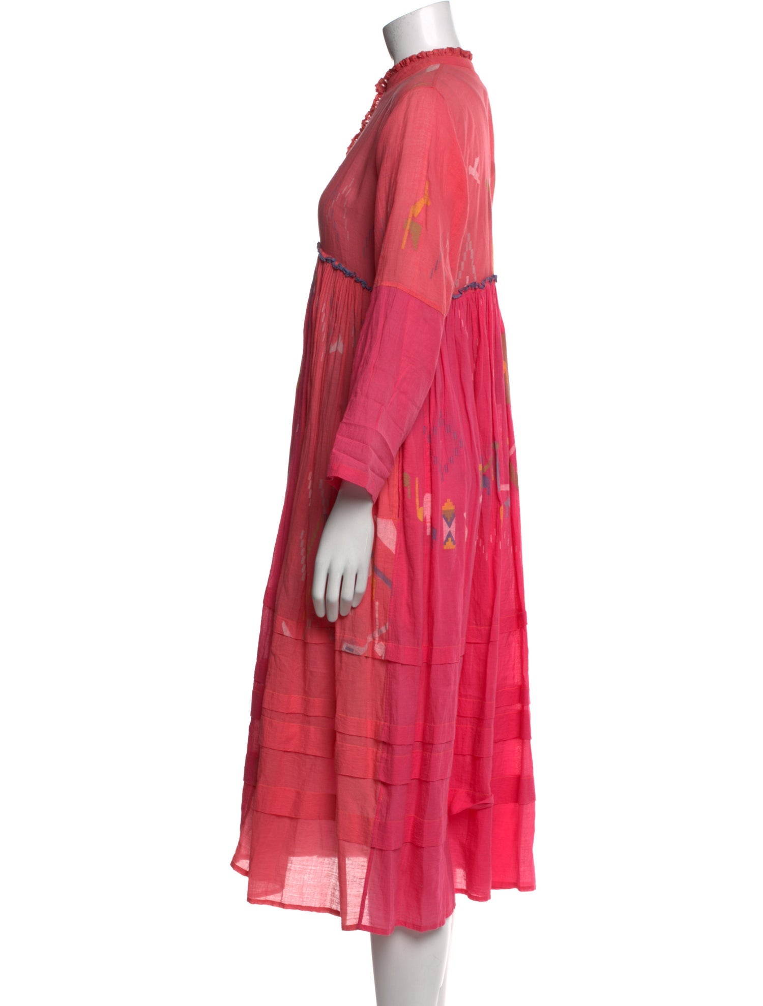 Injiri Printed Midi Length Dress