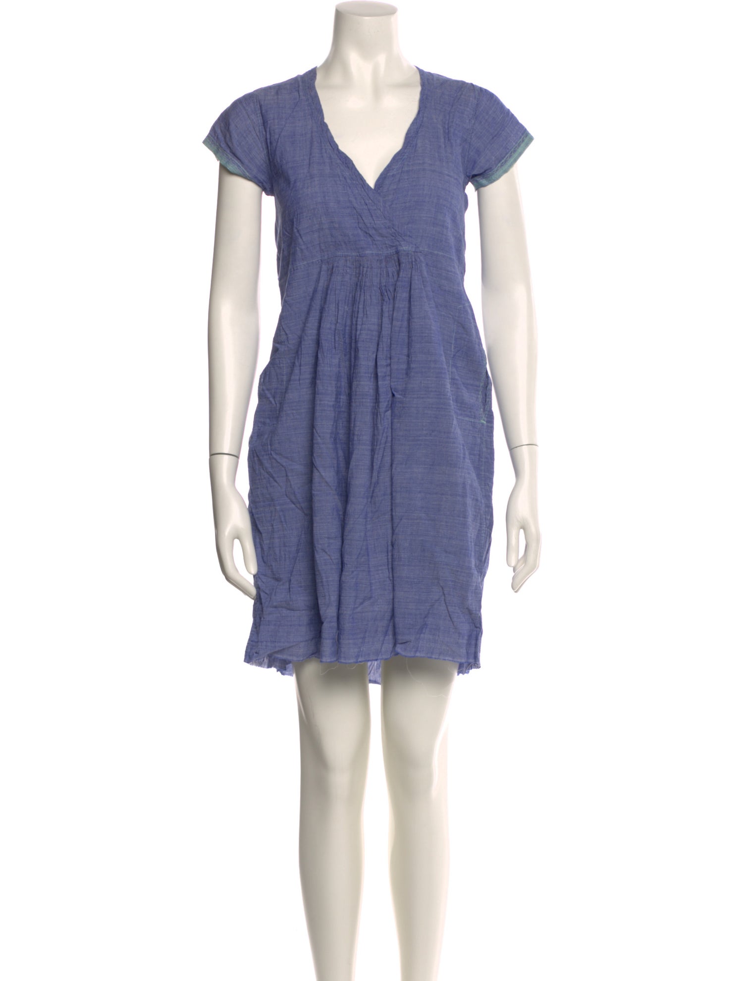 Injiri V-Neck Mini Dress