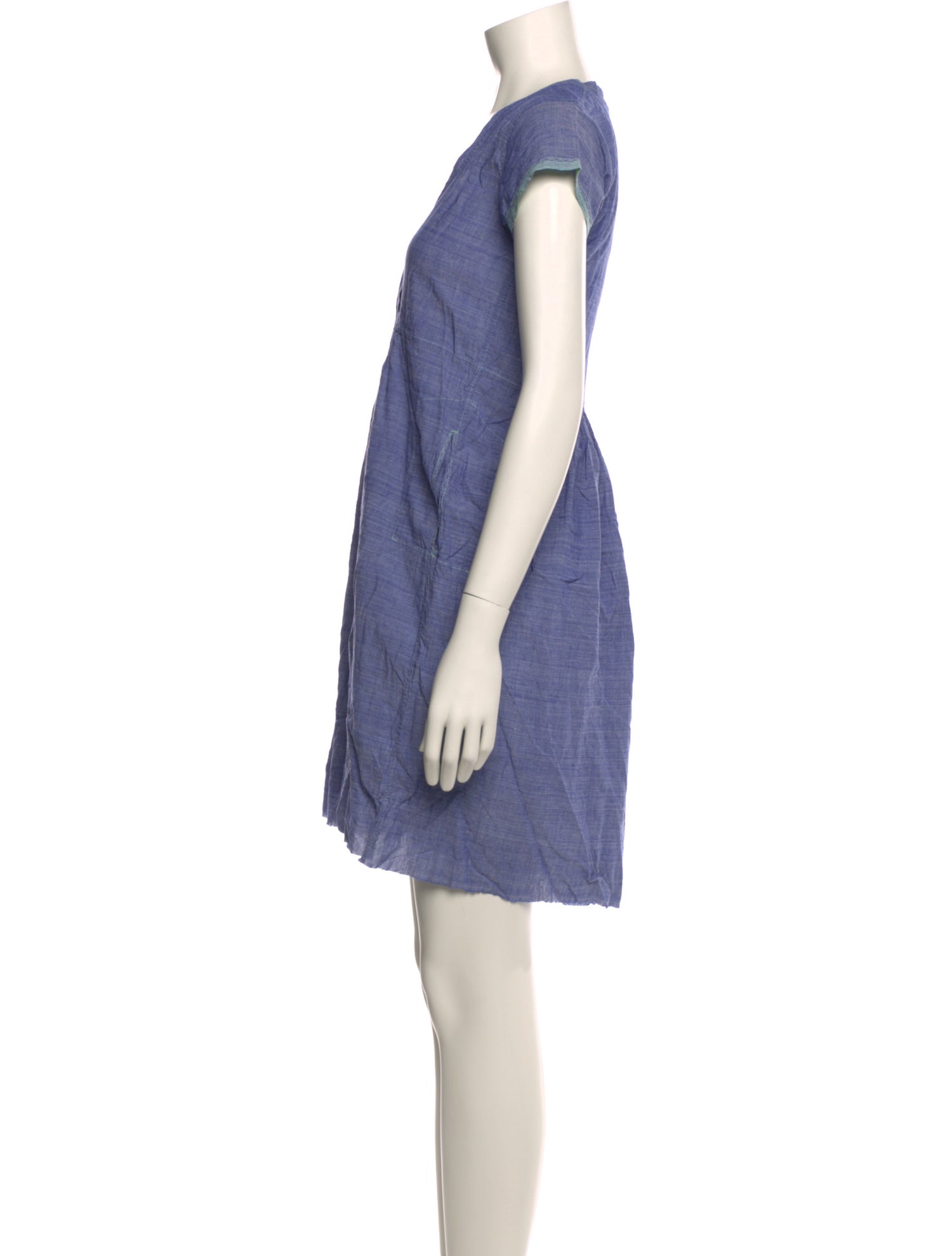 Injiri V-Neck Mini Dress