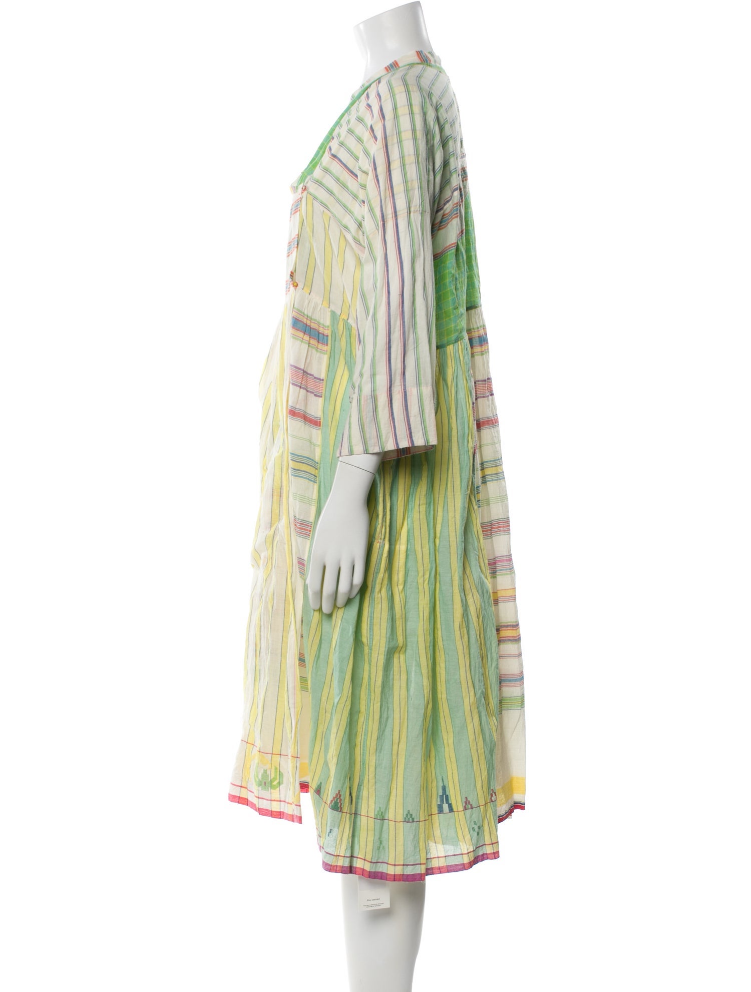 Injiri Striped Knee-Length Dress