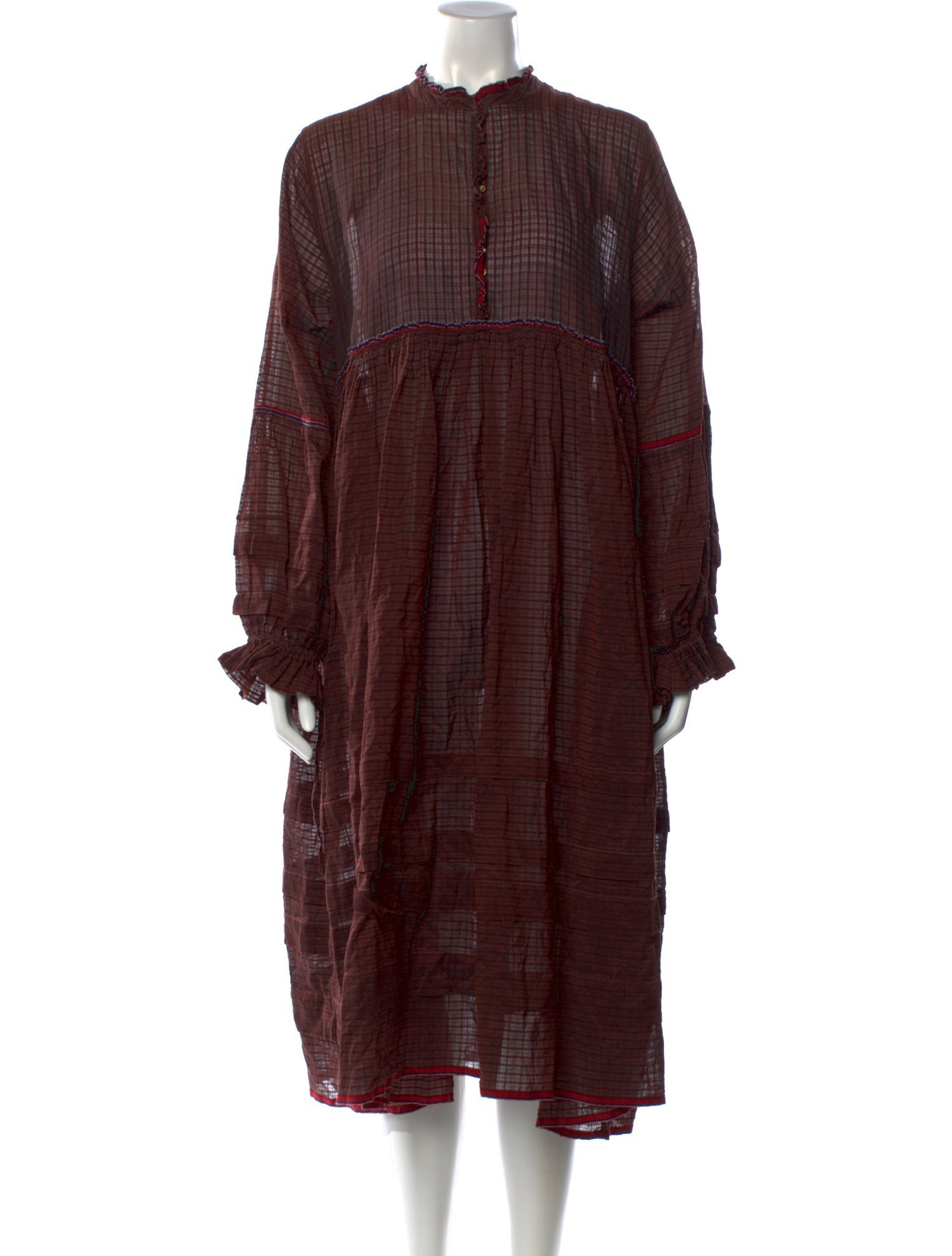 Injiri Mock Neck Midi Length Dress