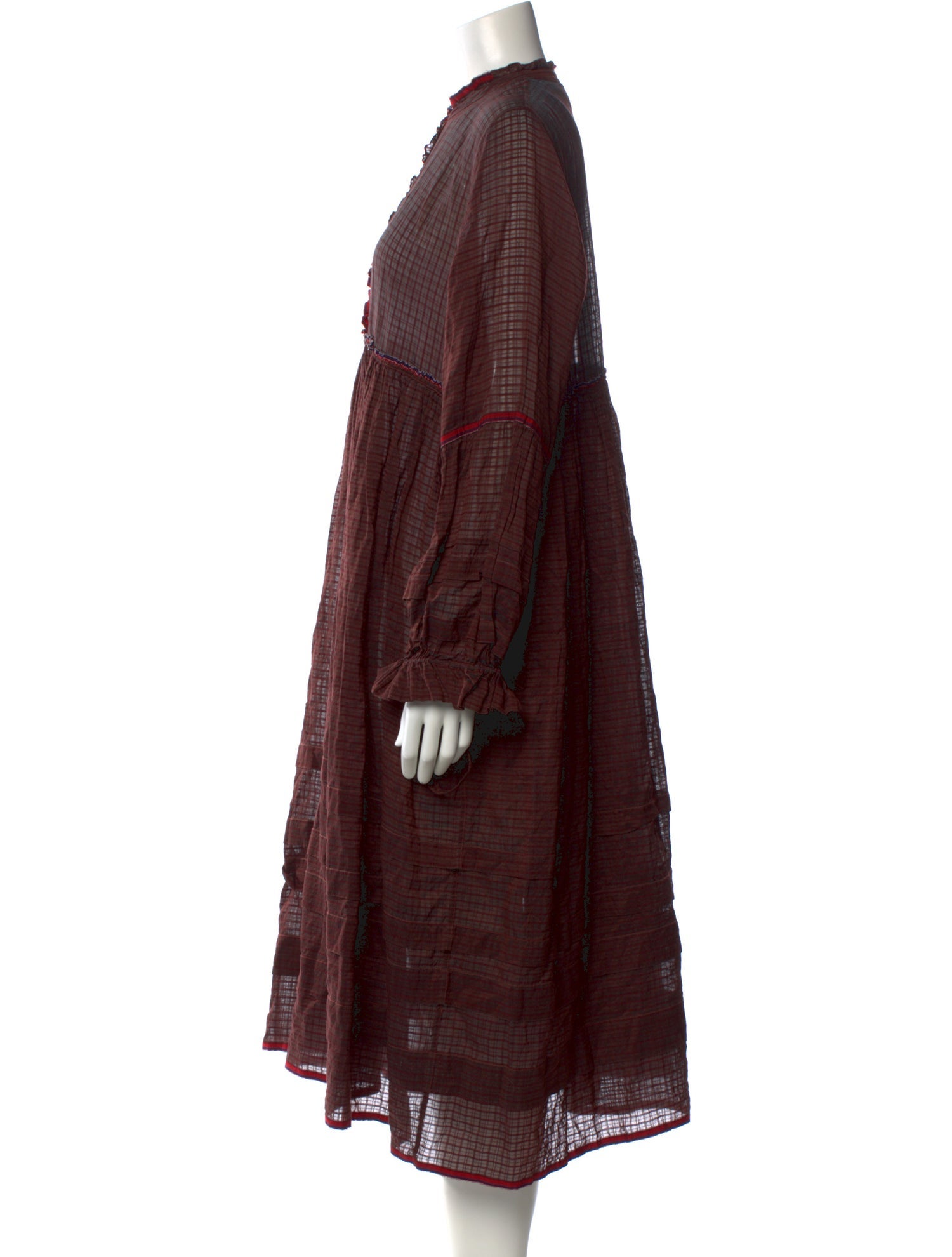 Injiri Mock Neck Midi Length Dress