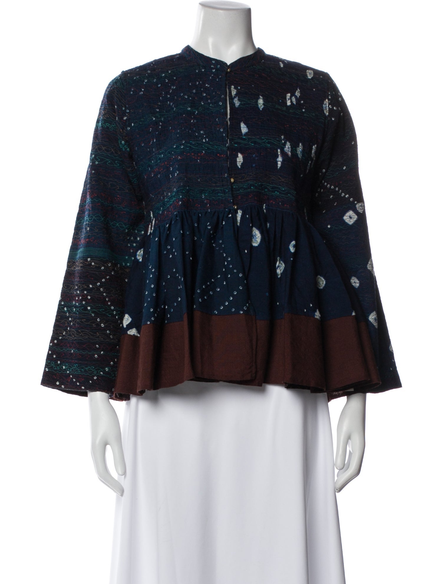 Injiri Silk Printed Evening Jacket