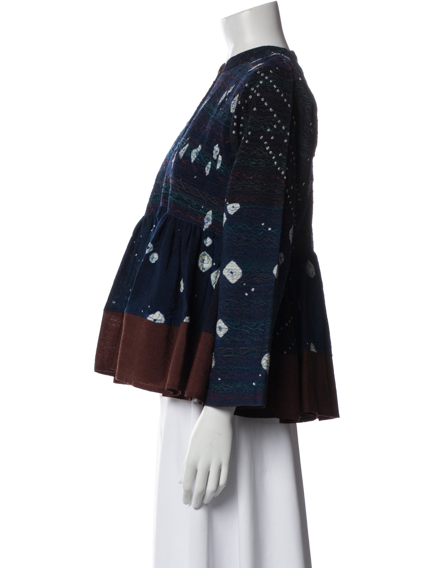 Injiri Silk Printed Evening Jacket