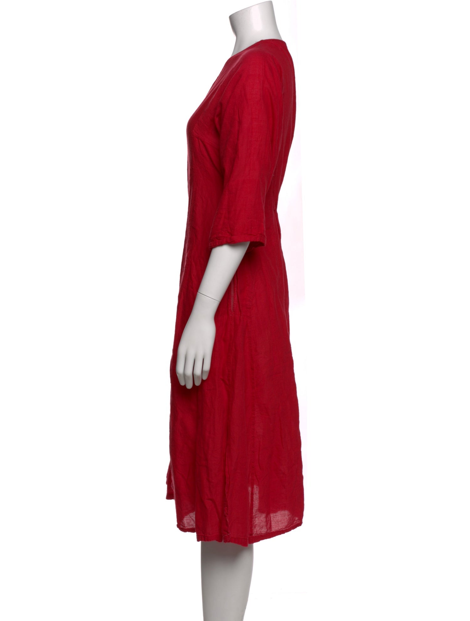 Injiri Scoop Neck Midi Length Dress