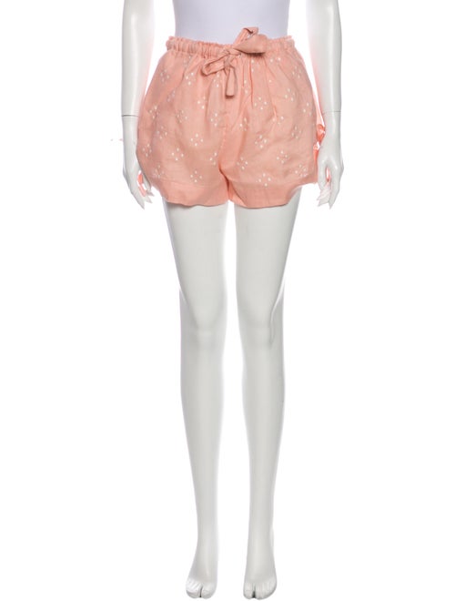 Innika Choo Linen Mini Shorts Pink