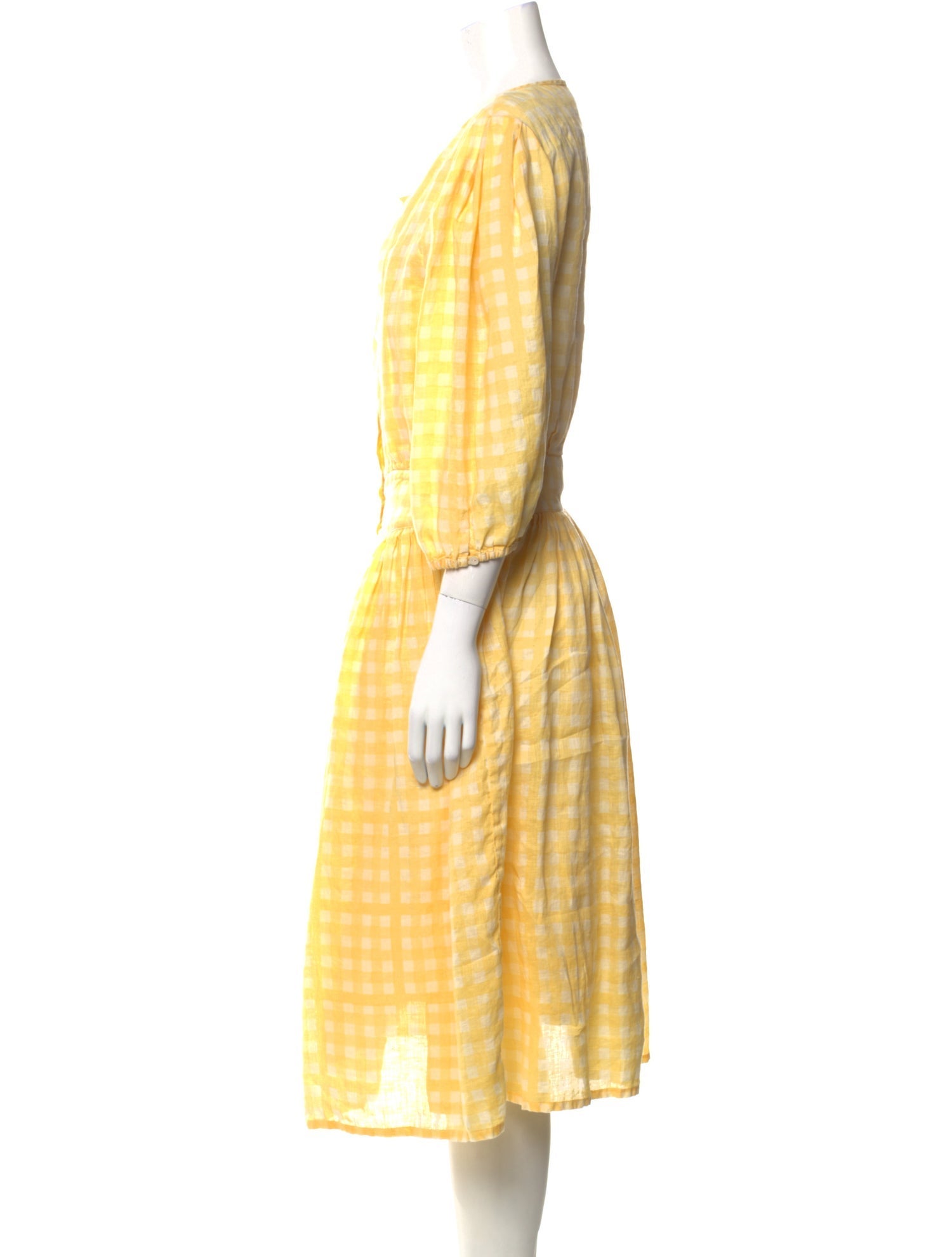 Innika Choo Linen Midi Length Dress