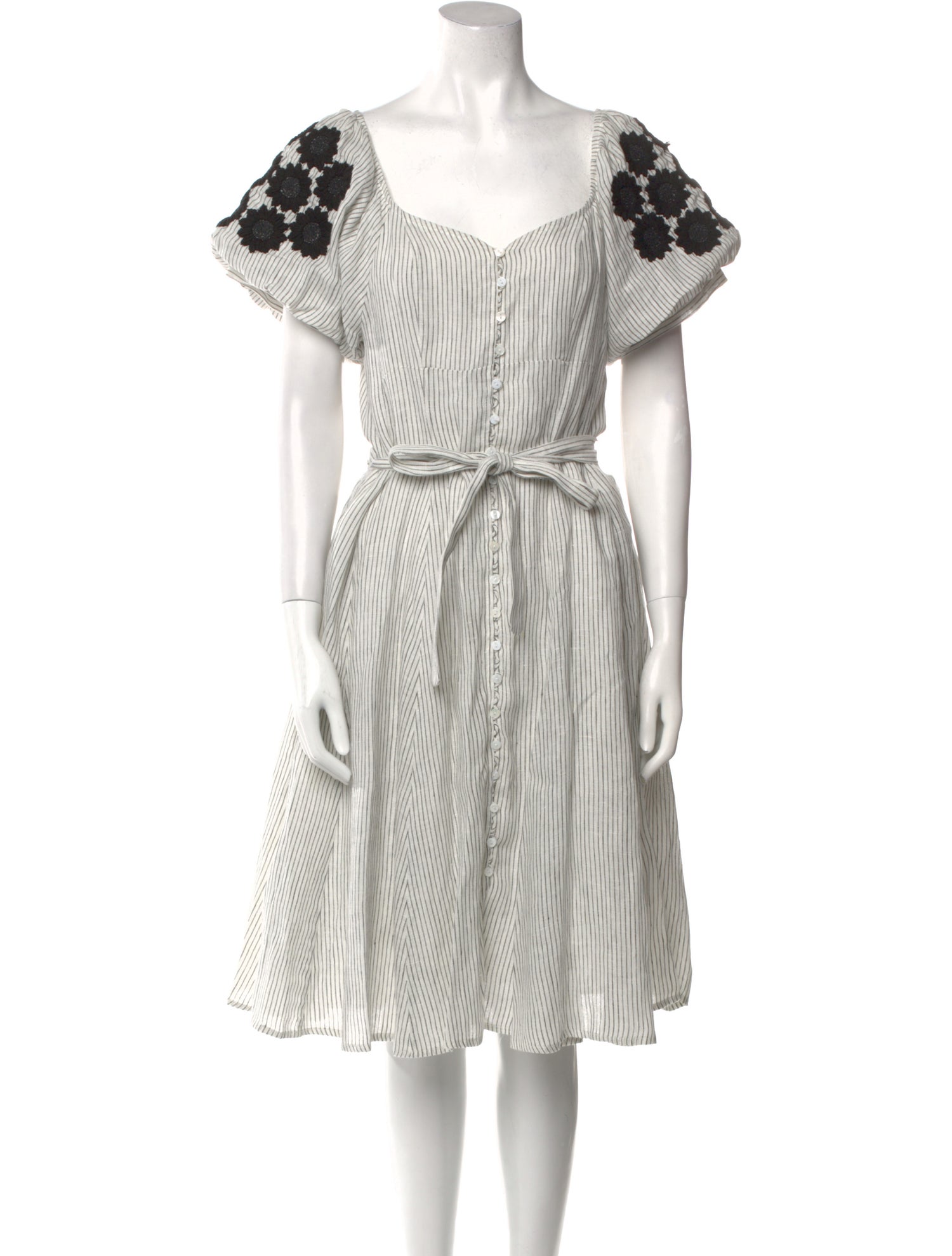 Innika Choo Linen Knee-Length Dress